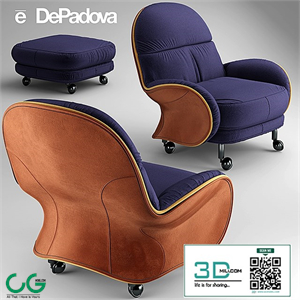 Armchair LOUISIANA De Padova Contract LOUISIANA